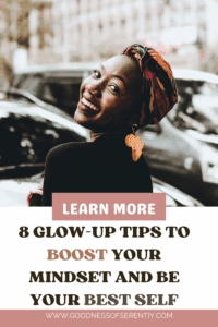 Smiling woman with healthy, radiant skin, representing simple glow up tips.