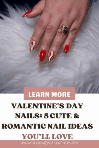 Red manicured nails styled elegantly, perfect for valentines day nails inspiration.