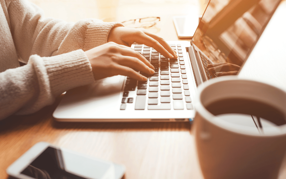 3 Easy Tips to Boss Up Your Self-Care Routine at Work. Remote work concept.