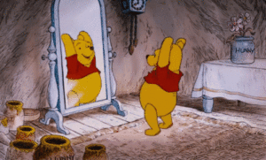 Winnie the Pooh showing the benefits of stretching exercises for beginners.