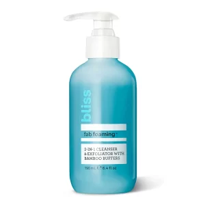 BLISS BLISSPRIORITY13 FabFoaming2 in 1Cleanser ExfoliatorwithBambooBuffers 6 4oz Soilder ECommerce JPG