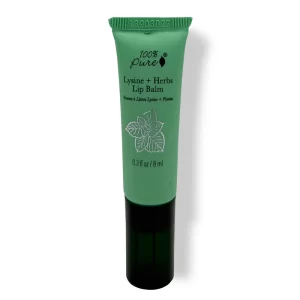Lysine and herbs lip balm designed for lip care, helping moisturize dry, chapped lips while supporting soft, smooth, healthy-looking lips.