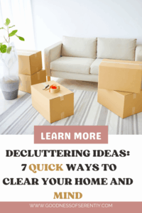 Cardboard boxes neatly arranged in a bright living room during home organization, representing practical decluttering ideas and a fresh start.