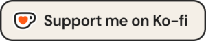 A Kofi banner for support for the About page on Goodness of Serenity