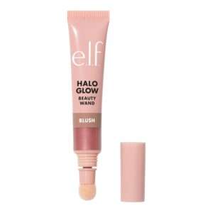 e.l.f. Halo Glow Blush Beauty Wand in blush pink shade, liquid blush makeup with glowy finish for natural, soft, and radiant makeup looks.
