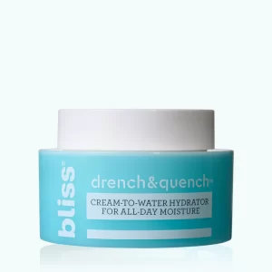 Drench & Quench Moisturizer hydrating face moisturizer cream for deep moisturization, leaving dry and combination skin soft, plump, and moisturized.