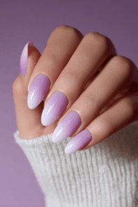 Acrylic nail design in spring colors for trendy spring nail ideas