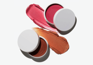 Blush makeup products in pink, peach, and rose shades, featuring best makeup products, makeup items, and trendy makeup looks for a glowing, soft glam makeup aesthetic.