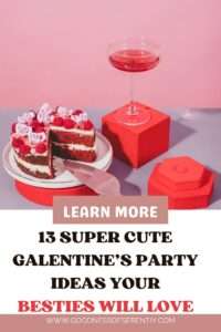 Galentine’s Day celebration with friends featuring Galentine's party decor and pink party decorations.